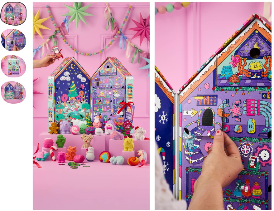 Lush Advent calendar - house shaped advent calendar from Lush filled with their products. 